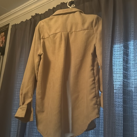 Women’s beige corduroy jacket - Picture 2 of 2
